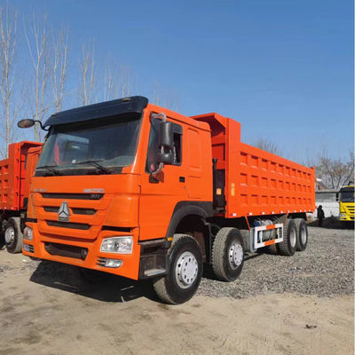 品質  40T 8x4 Used Dump Truck 12 Tires Sinotruk Howo 371 375 工場