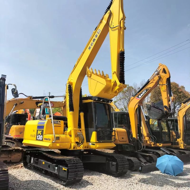 中古のコマツー 掘削機 PC130 中古 13トン 小型 クローラー 掘削機