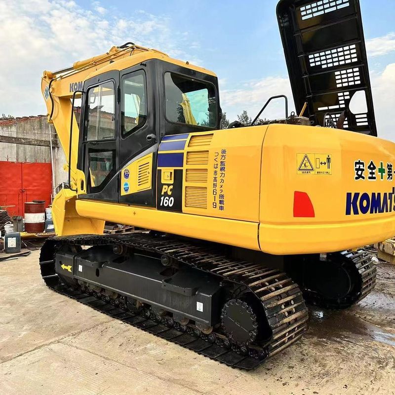 中古のコマツー掘削機 PC160 中古 16トン 小型クローラー掘削機