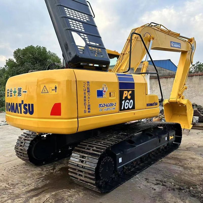 中古のコマツー掘削機 PC160 中古 16トン 小型クローラー掘削機