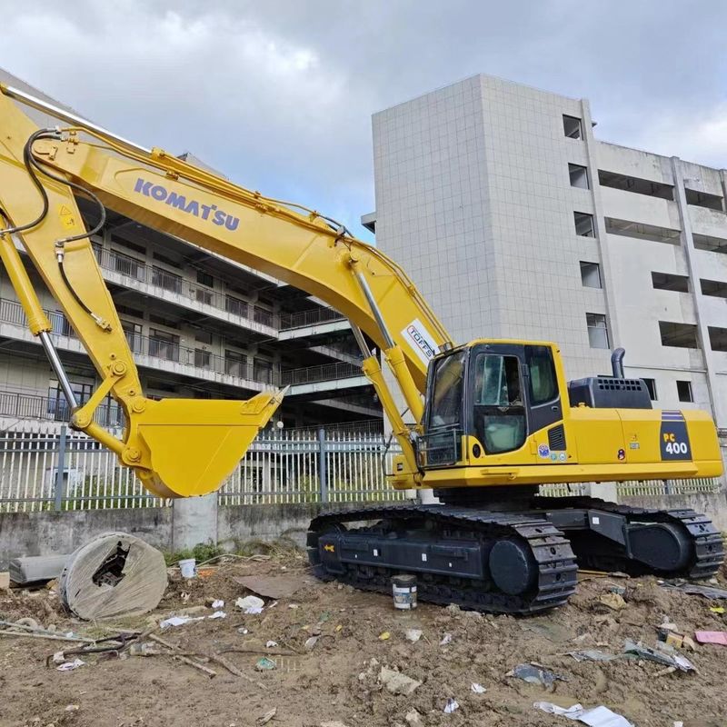 中古のコマツー掘削機 PC400-8 中古の40トンの大型クローラー掘削機