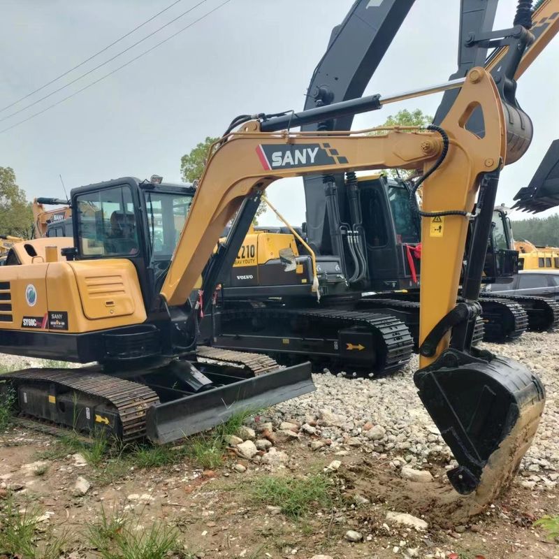 中古のSANY Digger SY60 中古 6トン小型型ミニクローラー掘削機