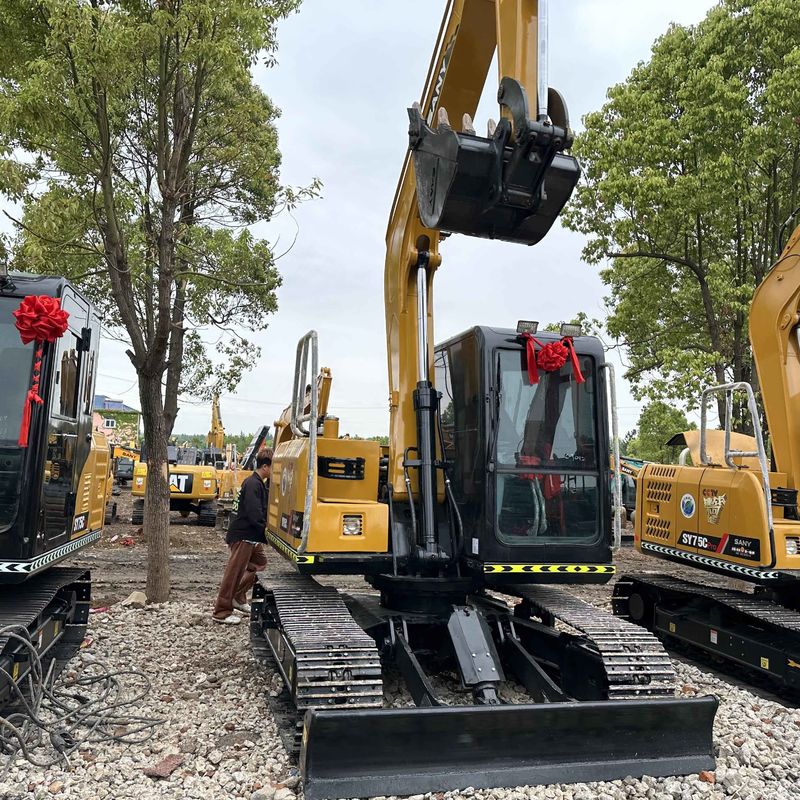 中古のSANY Digger SY95C 中古 9.5トン小型型ミニクローラー掘削機