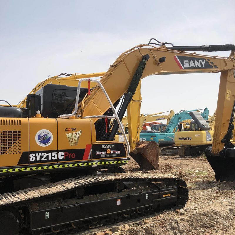 中型クローラー掘削機で使った SANY Digger SY215C 中古 21.5