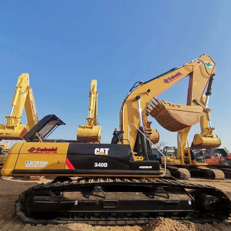 古いCAT 340D機械トレーダーの掘削機40トン208kw 1.9m3バケット容量