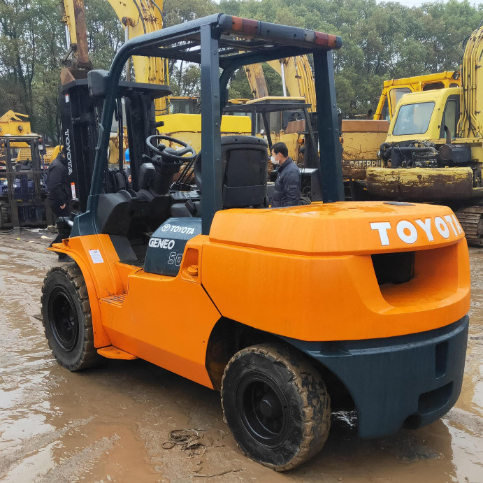中古 FD50 トヨタ ディーゼルフォークリフト ディーラー 5 トン 最大持ち上げ高度 4.5m