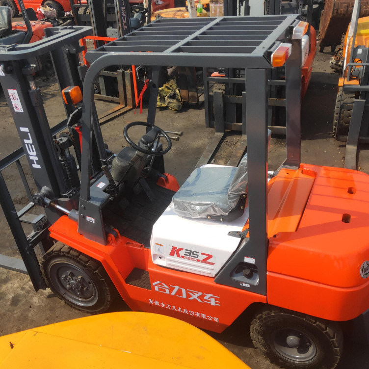 ディーゼルヘリK35 中古フォークリフト 3.5 トン エルゴノミックデザイン 最大持ち上げ高度 3m