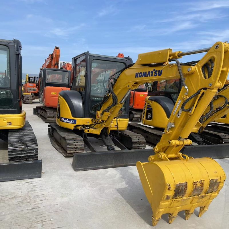 中古のコマツー掘削機 PC30MR 中古3トン小型型ミニクローラー掘削機