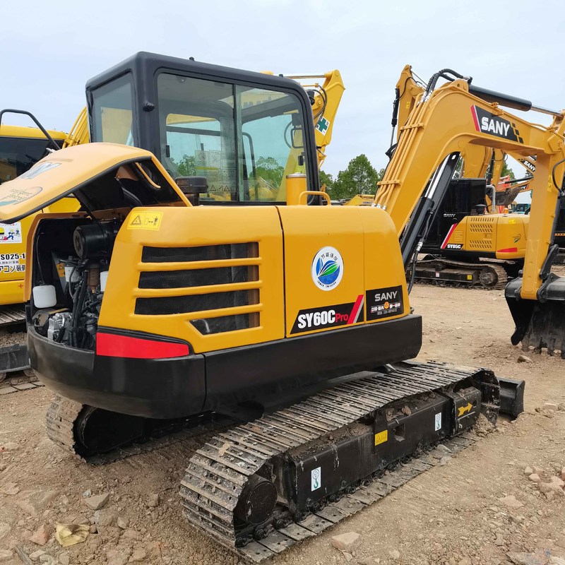 中古 SANY ディガー SY60 中古 6ton 小型ミニクローラーショベル 36kw
