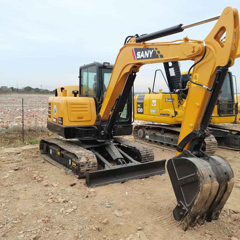 中古のSANY Digger SY60 中古 6トン小型型ミニクローラー掘削機