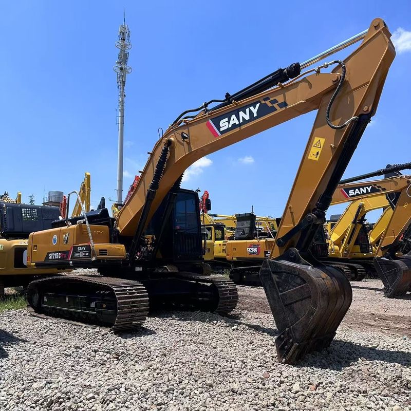 中型クローラー掘削機で使った SANY Digger SY215C 中古 21.5