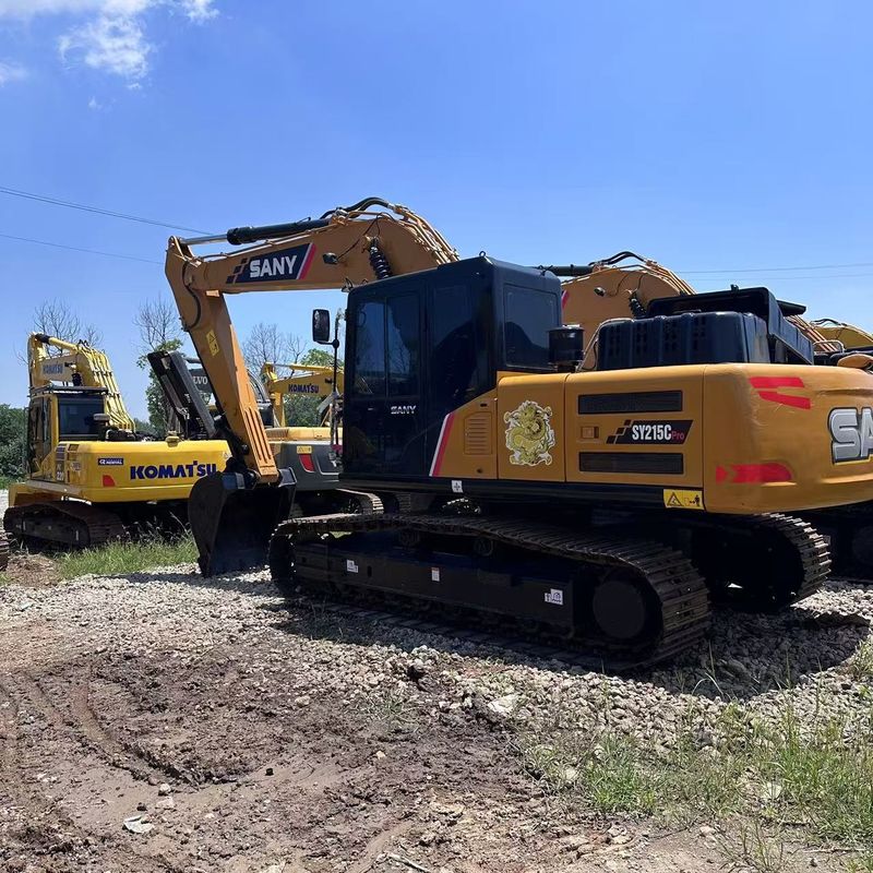 中型クローラー掘削機で使った SANY Digger SY215C 中古 21.5
